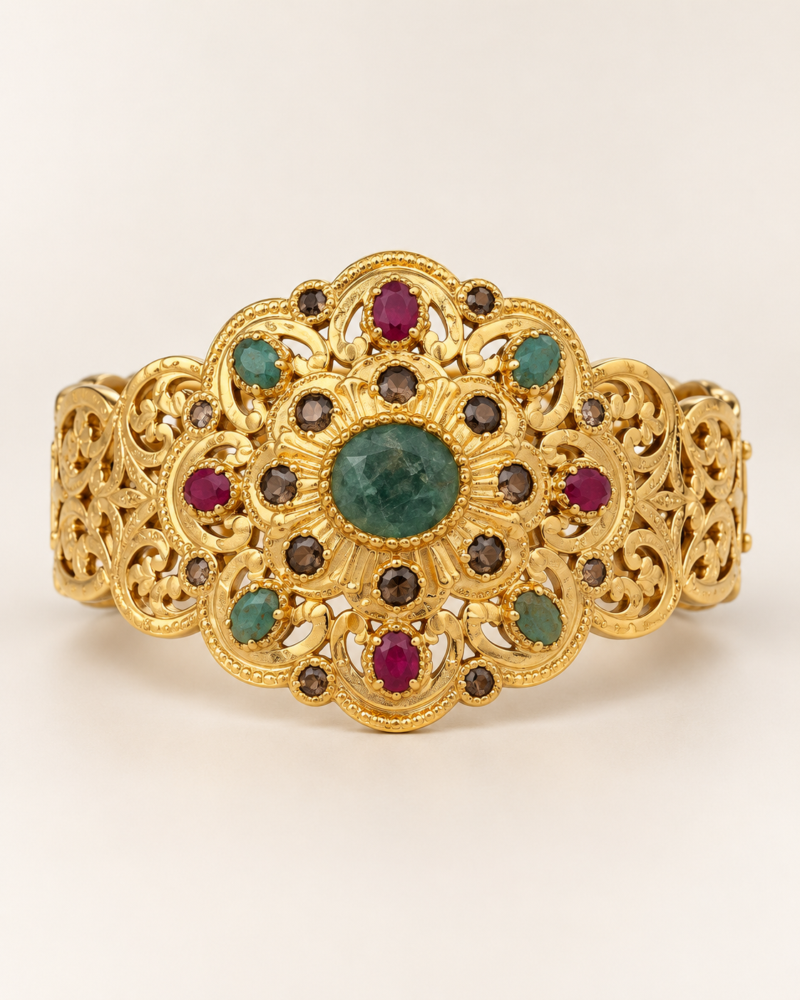 Rosette Bracelet — Gold-Plated Sterling Silver