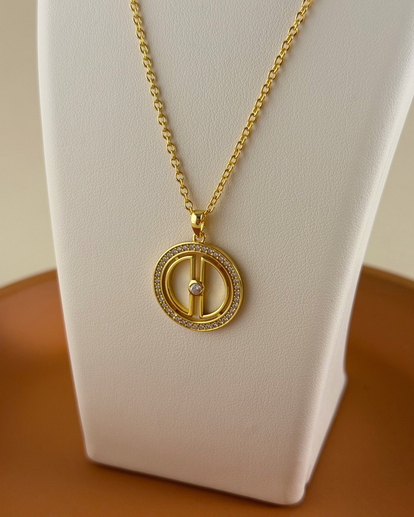 Ayyur Gold Moon Necklace